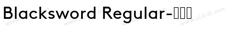 Blacksword Regular字体转换